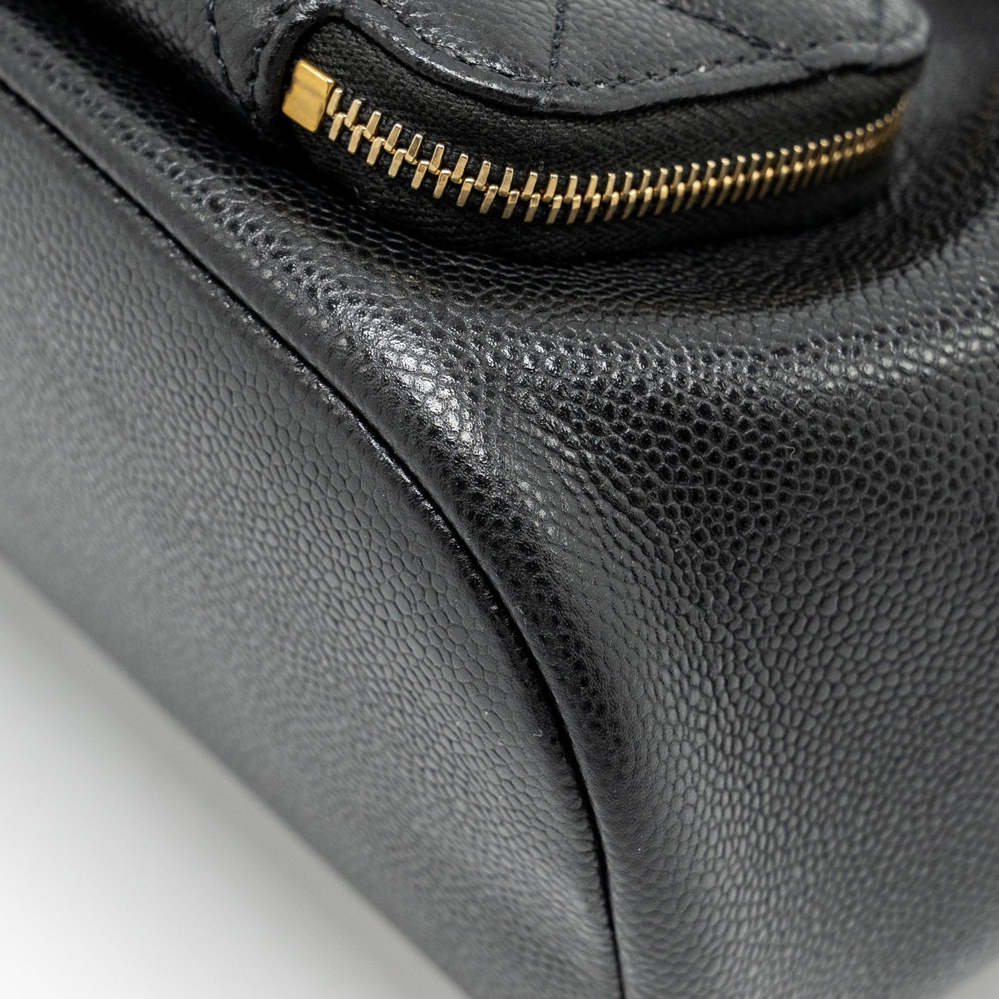 Chanel Business Affinity Drawstring Bucket Bag Caviar Black