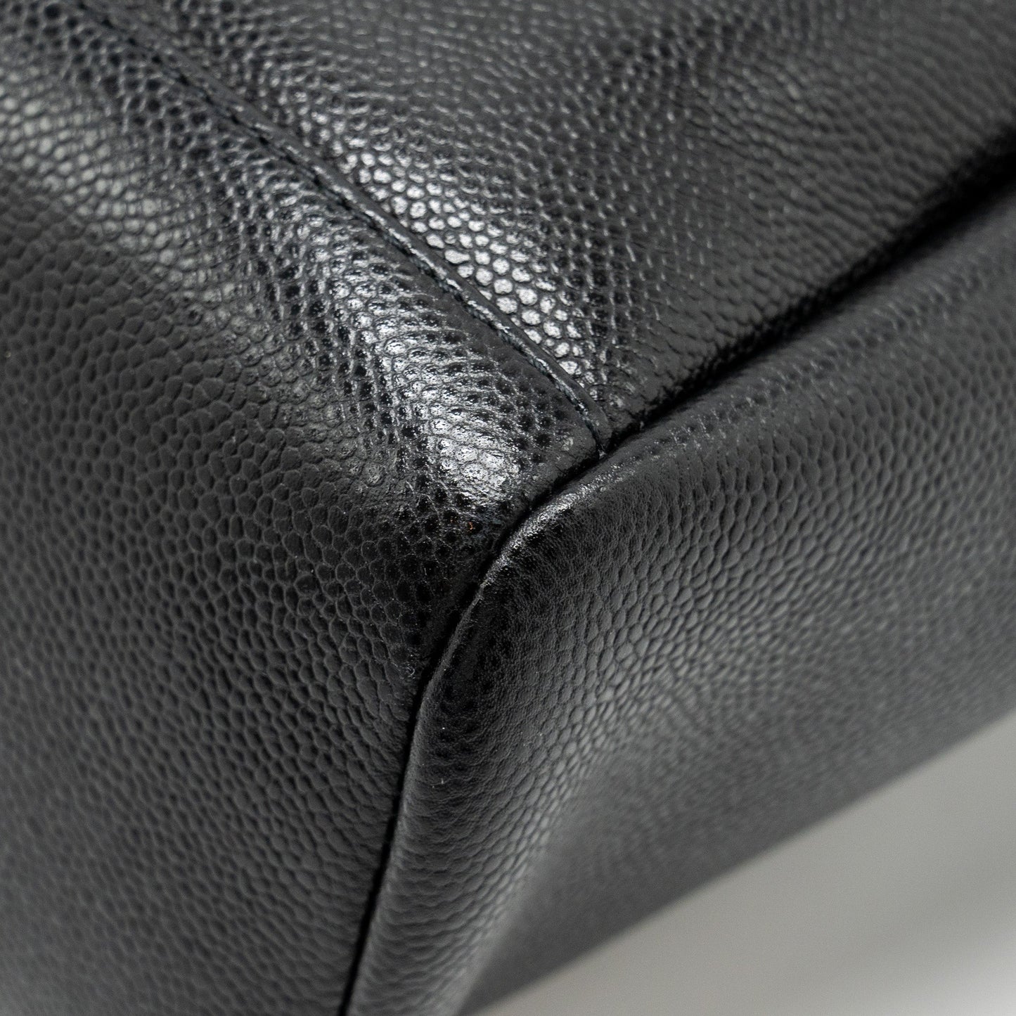 Chanel Business Affinity Drawstring Bucket Bag Caviar Black