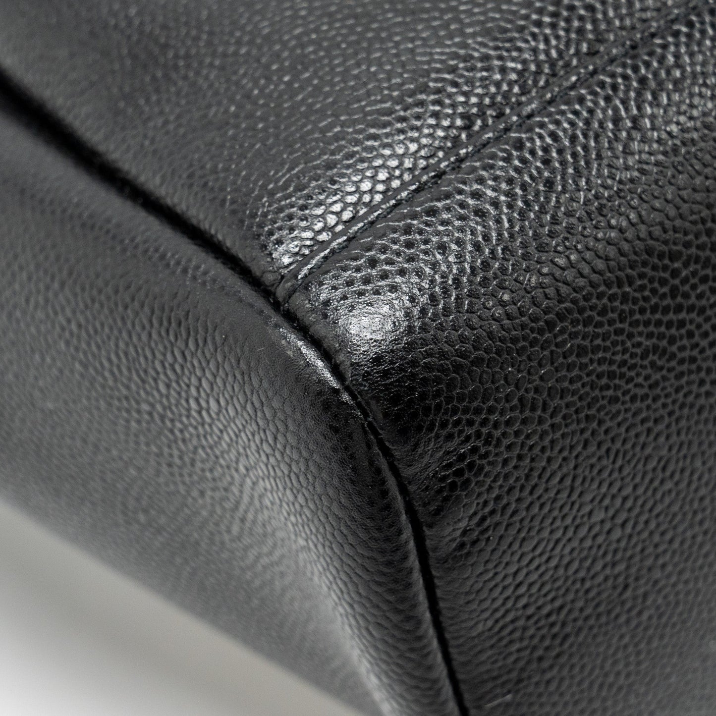Chanel Business Affinity Drawstring Bucket Bag Caviar Black