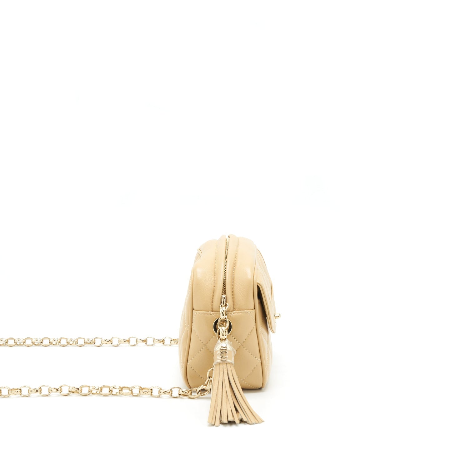 Chanel Camera Bag Lambskin Beige L