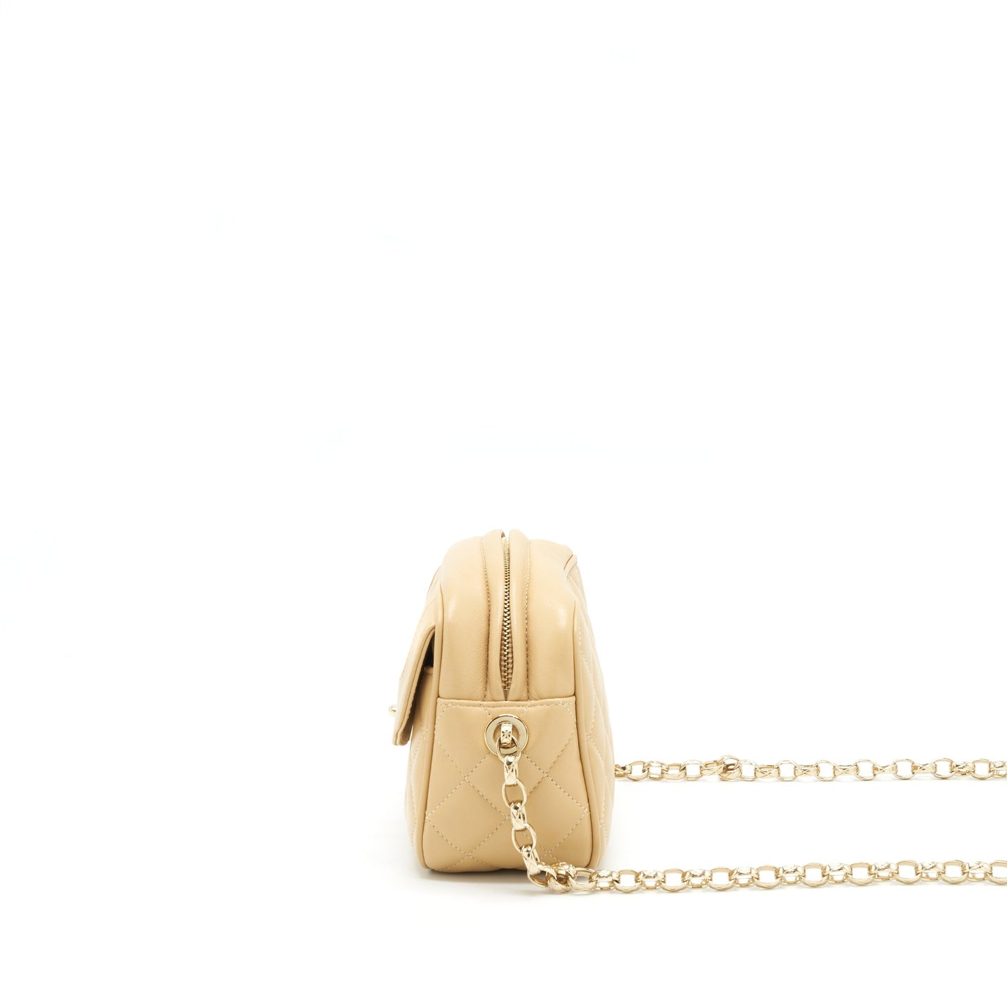 Chanel Camera Bag Lambskin Beige L