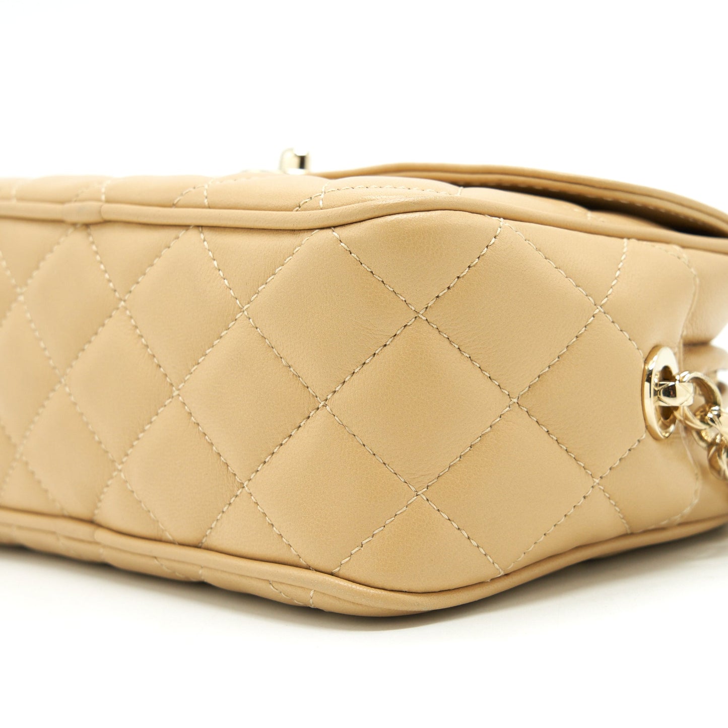 Chanel Camera Bag Lambskin Beige L