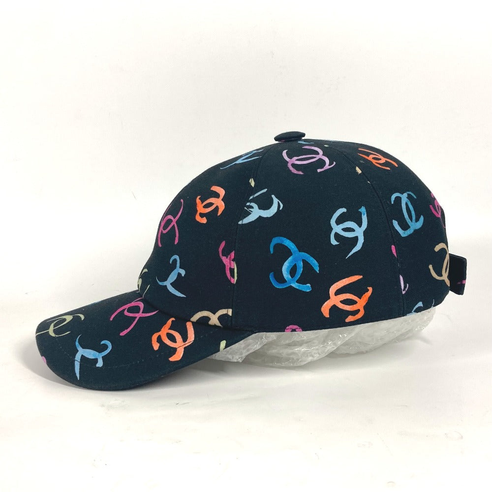 CHANEL cap cotton black 2024Stainless Steel CC COCO Mark